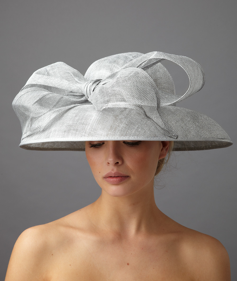 silver wedding hats