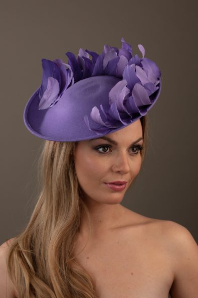 lavender wedding hats