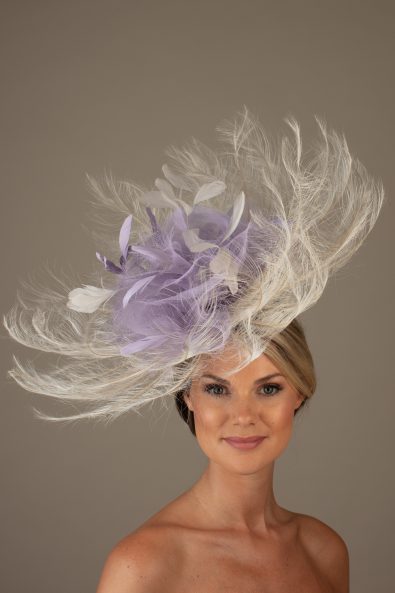 purple mother of the bride hats